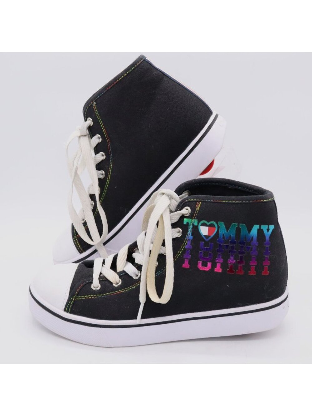 Tommy Hilfiger x Heelys Black Hi Top‎ Hustle Shoes Women’s Sz 6 Youth Sz 5
